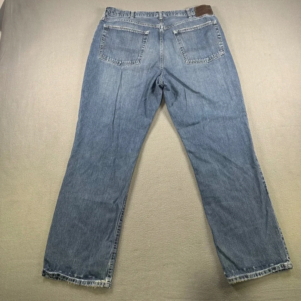 Polo Ralph Lauren Mens Loose Fit Jeans Blue Medium Wash Denim 100% Cotton 36x30